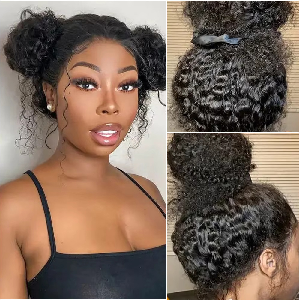 Hd Lace Frontal Wig Human Hair Pre Plucked - 28 46 Inches Deep Wave 7x6