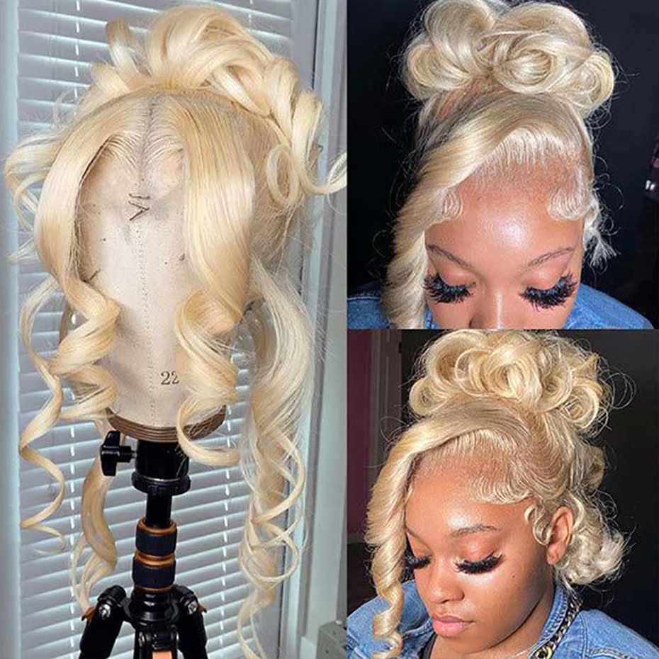 613 Blonde Body Wave Lace Front Wig - 613 Blonde 360 Lace Body Wave