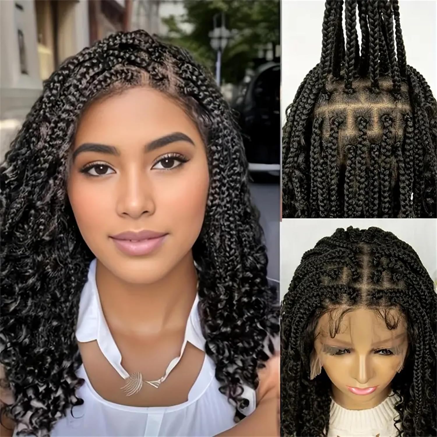 Synthetic Braided Wigs For Black Women - 14/16/18