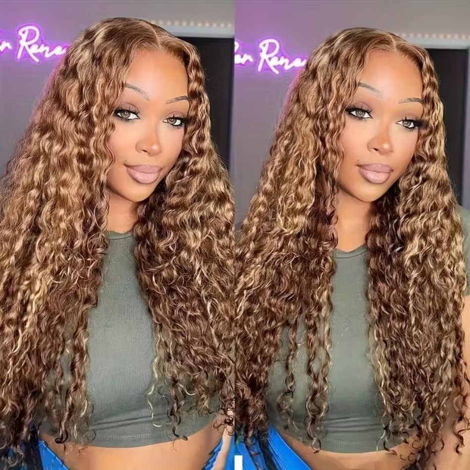 427 Highlight Ombre Wig Human  - Lace Front Wigs 评论和价格