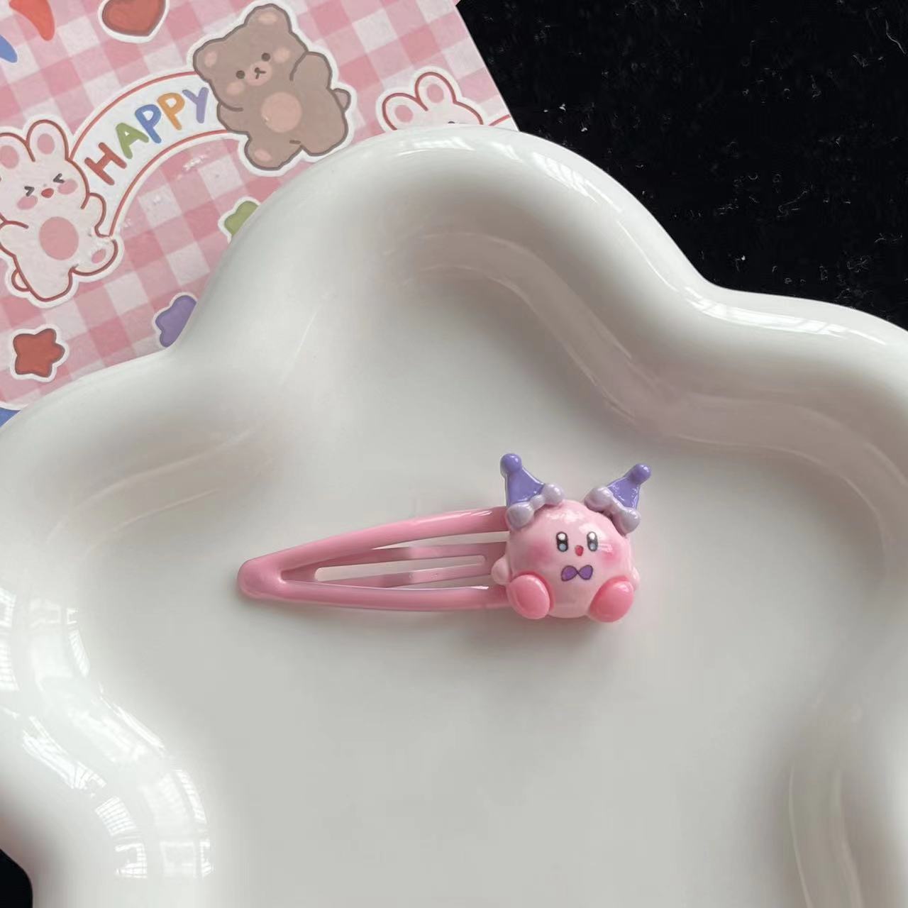 1~10pcs Cute Kirby BB Hair Cli - Hair Bundles 评论和价格