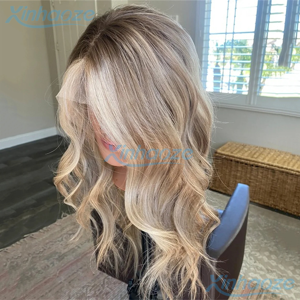 #8/613 Highlight Wig Human Hai - 613 Blonde Body Wave Lace Front Wig 评论和价格