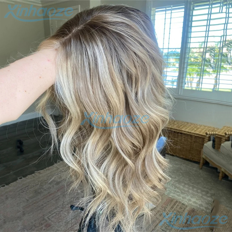 #8/613 Highlight Wig Human Hai - 613 Blonde Body Wave Lace Front Wig 评论和价格