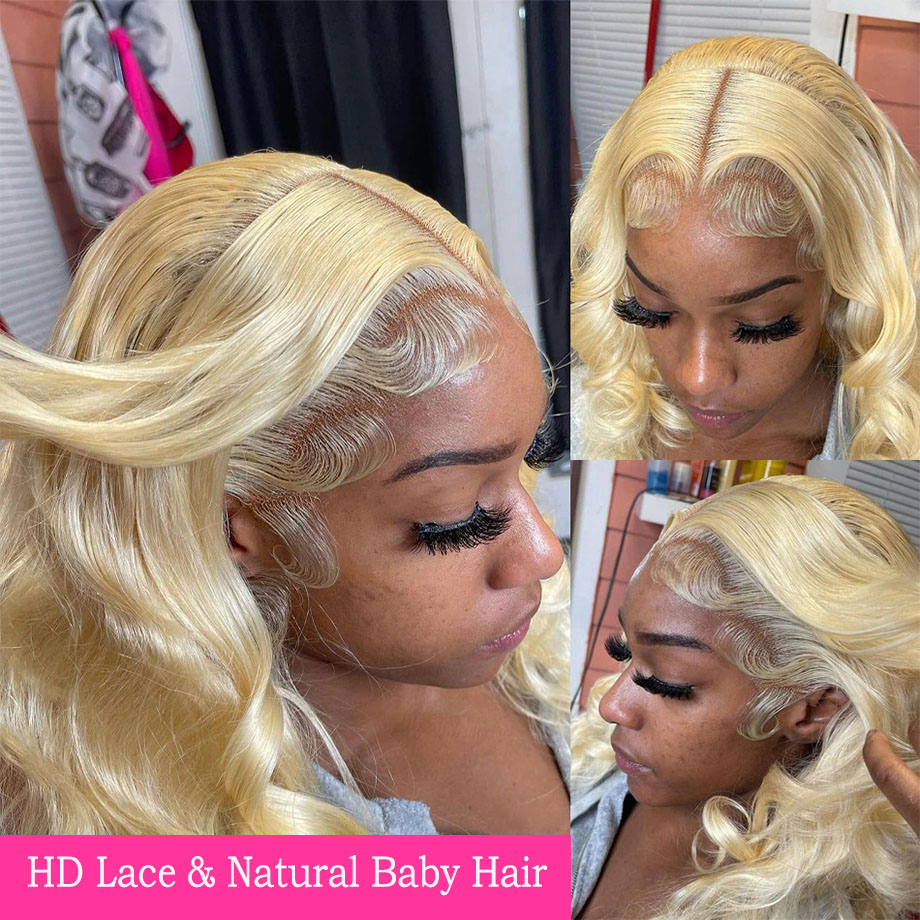 Body Wave 613 Human Hair Wigs  - 613 Blonde Body Wave Lace Front Wig 评论和价格