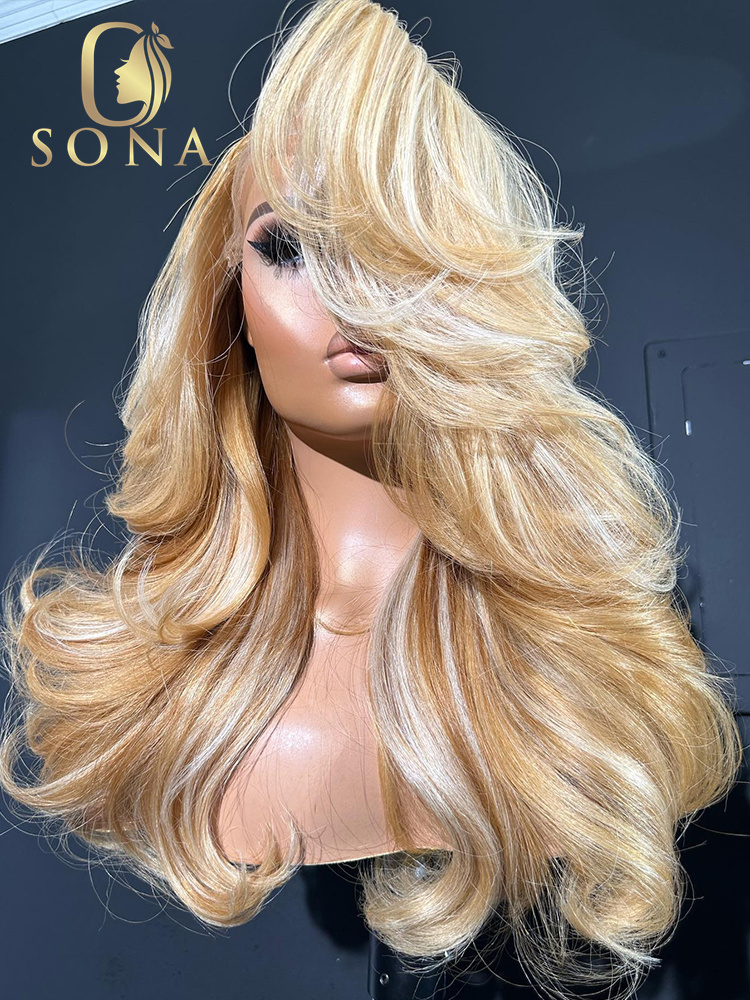 613# 27# Highlight HD Lace Fro - 613 Blonde Body Wave Lace Front Wig 评论和价格