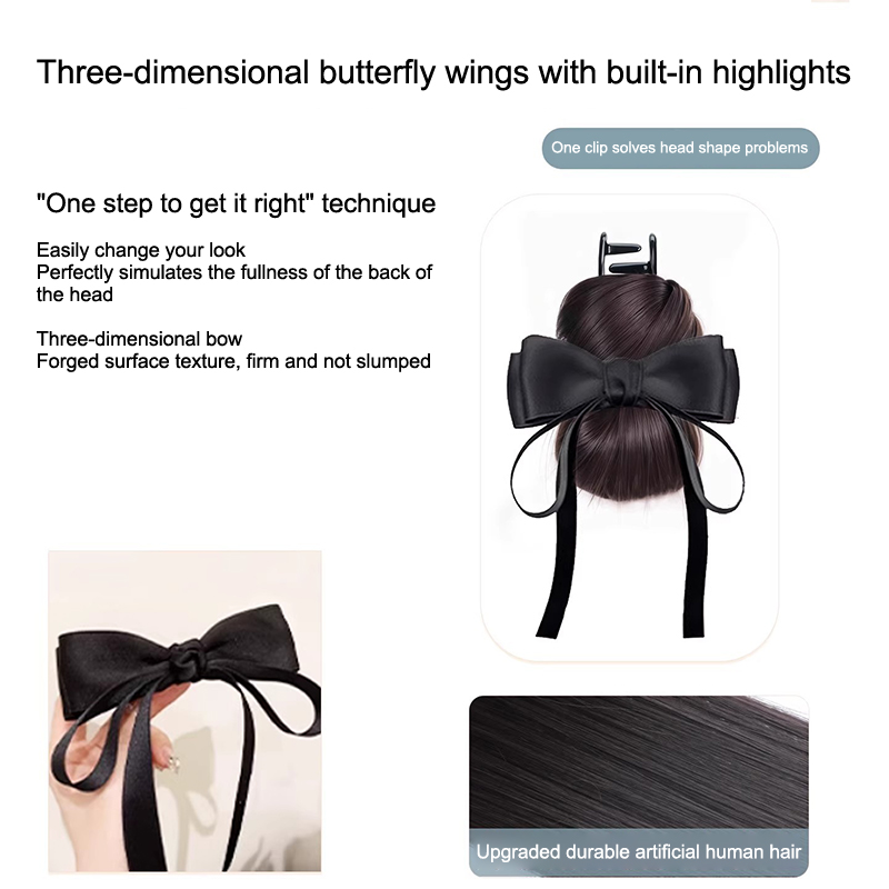 Low Bun Wig Hair Clip-In Messy - Claw Clip Messy Bun Hair Piece 评论和价格