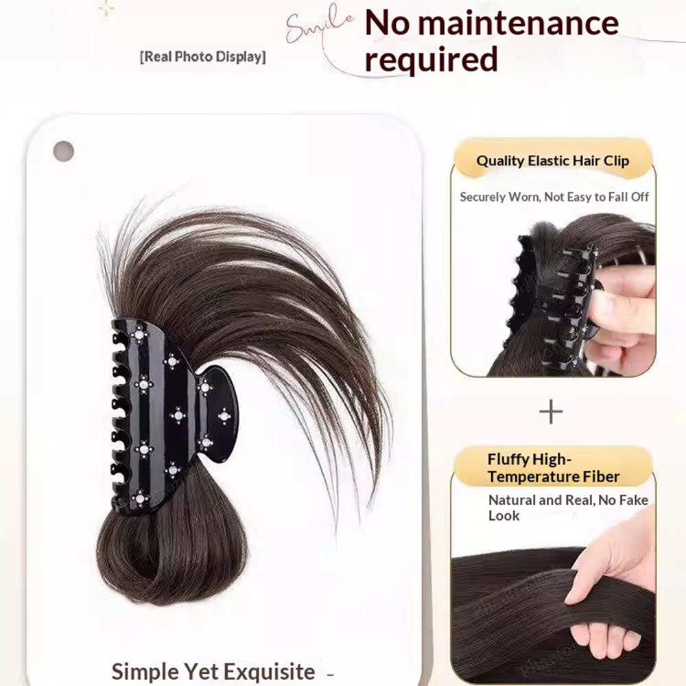 Fluffy Messy Bun Claw Clip Syn - Claw Clip Messy Bun Hair Piece 评论和价格