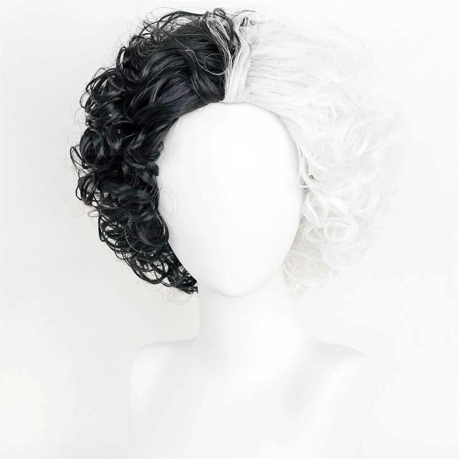 Convention Anime Cruella de Vi - Synthetic Braided Wigs For Black Women 评论和价格