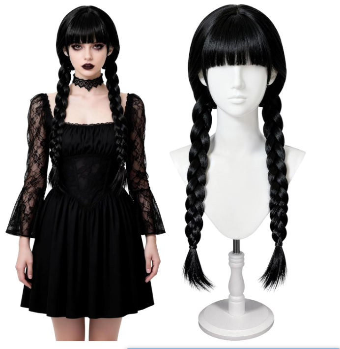Long Gothic Cosplay Wigs Women - Synthetic Braided Wigs For Black Women 评论和价格