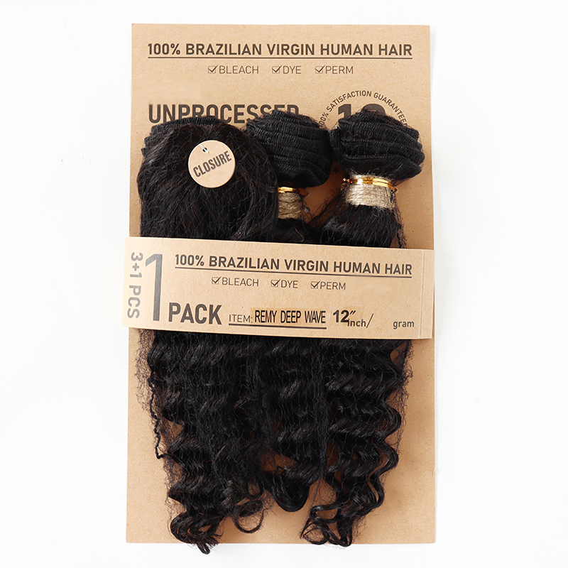 Deep Wave Body Wave Straight H - Deep Wave 3 Bundles With Closure 评论和价格