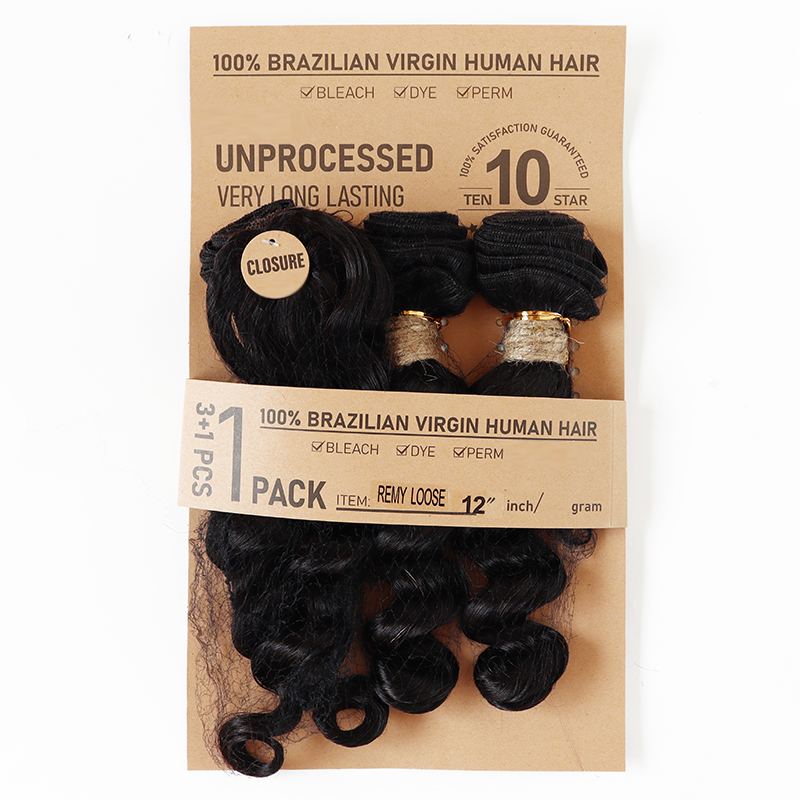 Deep Wave Body Wave Straight H - Deep Wave 3 Bundles With Closure 评论和价格