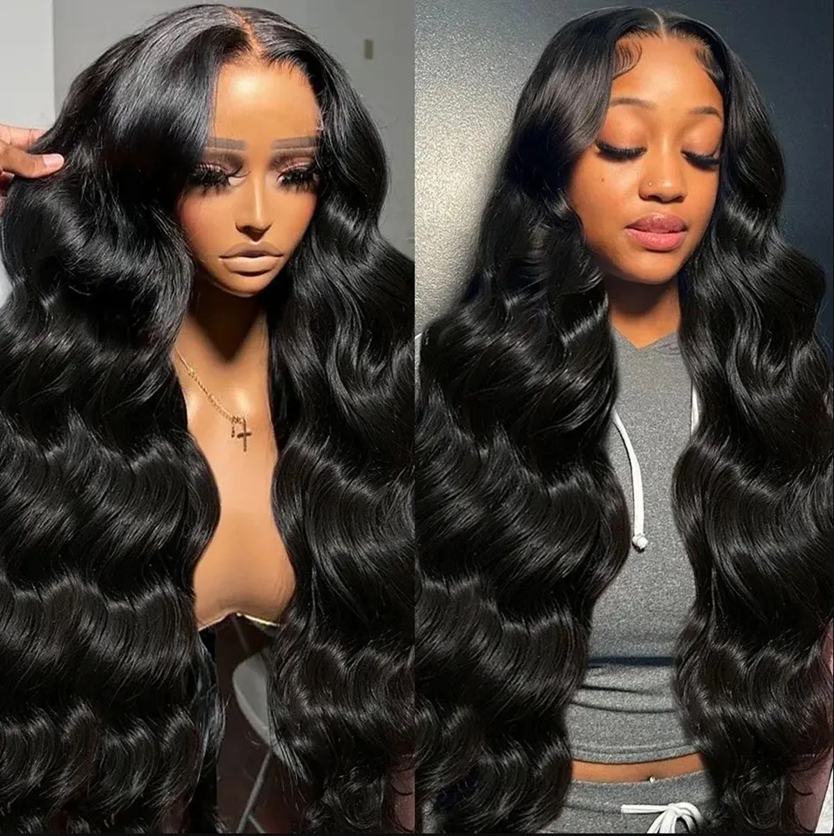 250 Density 30 40 Inch Loose W - Synthetic Wigs 评论和价格