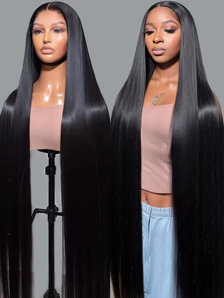 300% Density 13x4 13x6 Lace Fr - Human Hair Wigs 评论和价格