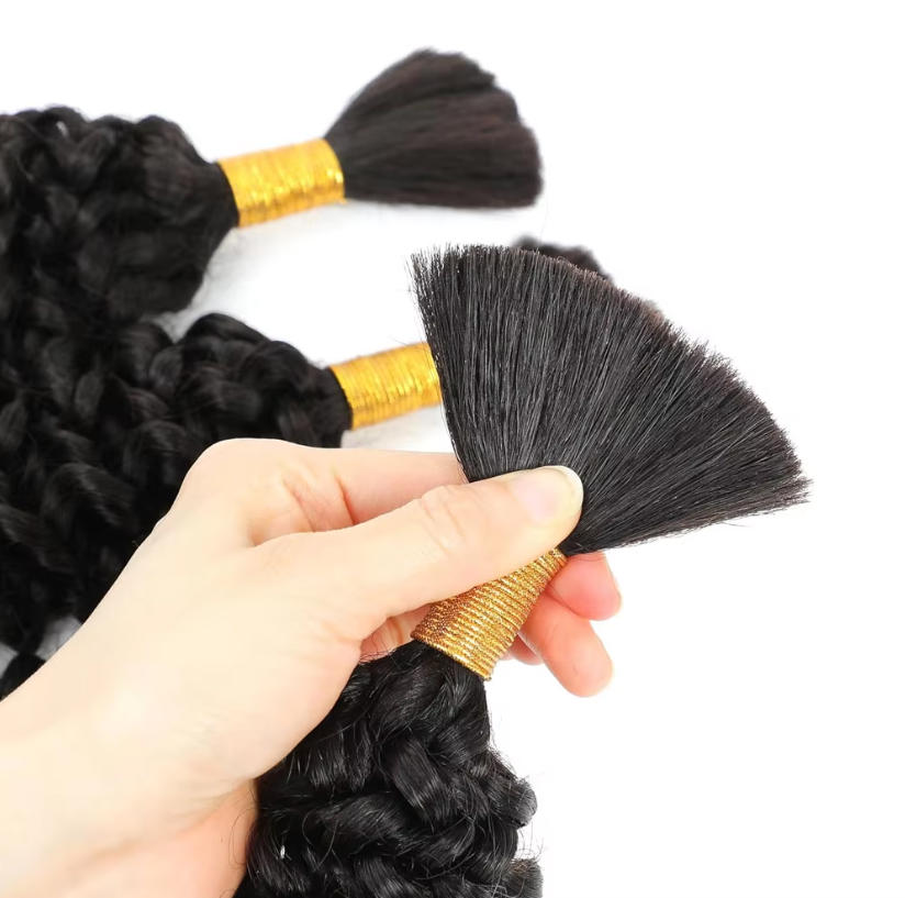 Loose Bulk Human Hair Deep Wat - Water Wave Bulk Human Hair For Braiding 评论和价格