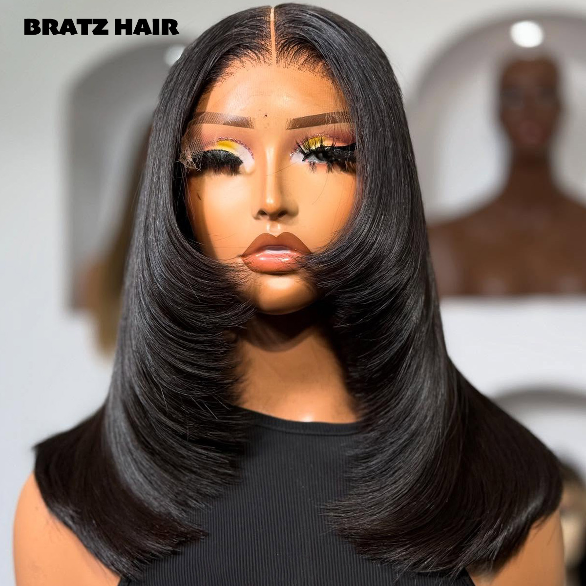 Super Double Drawn Layered Cut - Glueless Wear And Go Human Hair Wig 评论和价格
