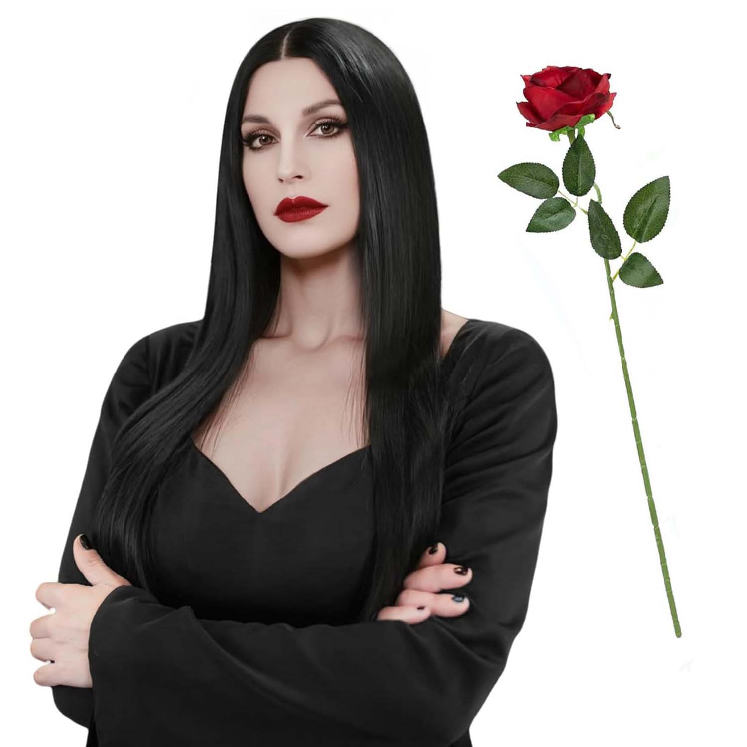 Synthetic Long Black Wig for W - Synthetic Braided Wigs For Black Women 评论和价格