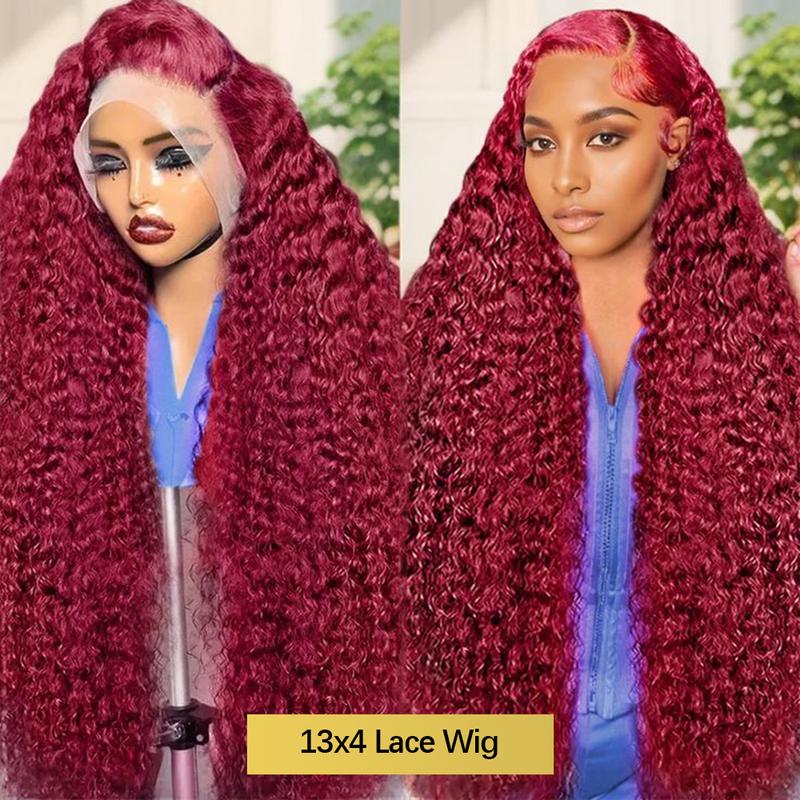 99j Deep Wave Lace Front Hair  - Lace Front Wigs 评论和价格