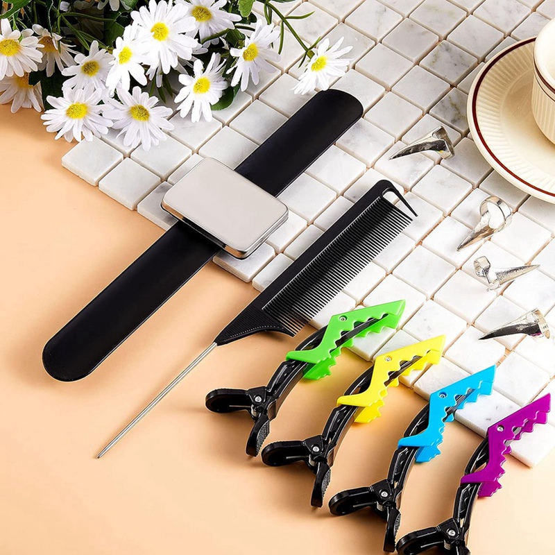 8 PCS Parting Ring Hair Select - Hair Clips 评论和价格