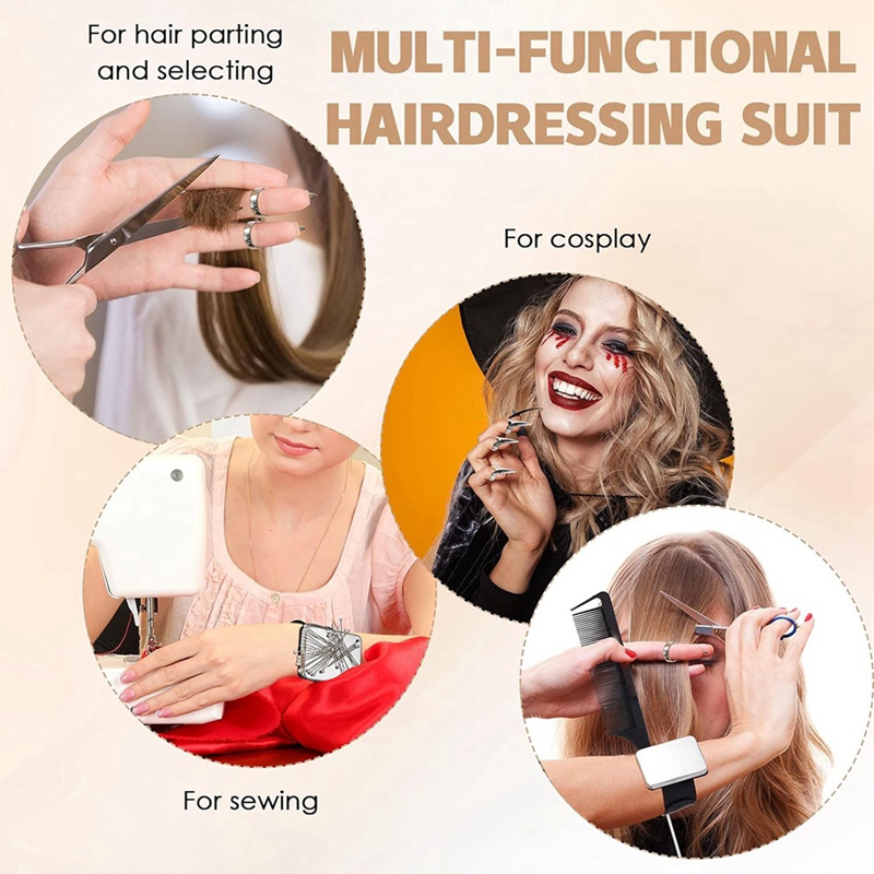 8 PCS Parting Ring Hair Select - Hair Clips 评论和价格