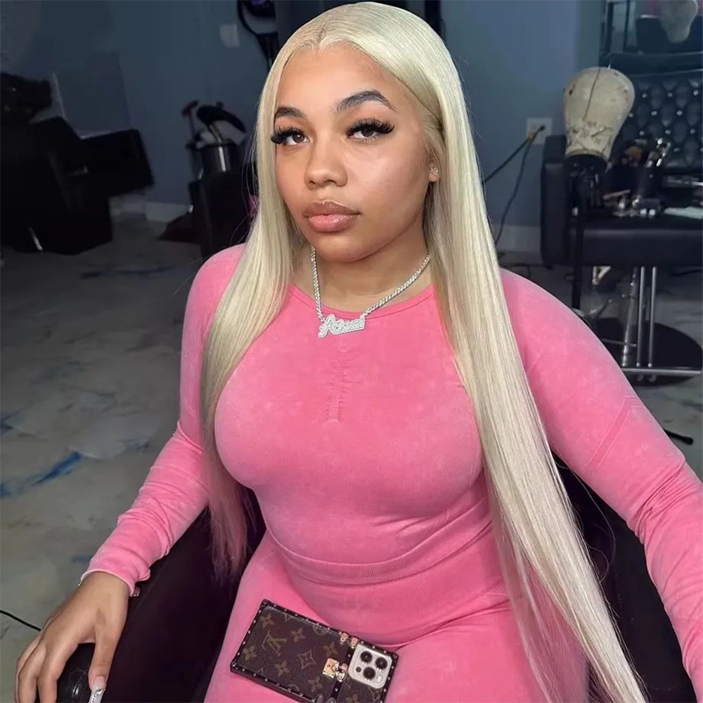 200% Density 613 Blonde Bone S - Hd Lace Frontal Wig Human Hair Pre Plucked 评论和价格