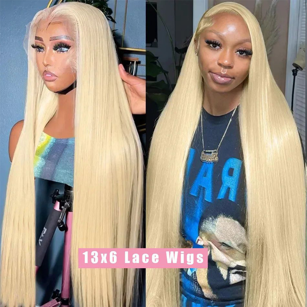 200% Density 613 Blonde Bone S - Hd Lace Frontal Wig Human Hair Pre Plucked 评论和价格