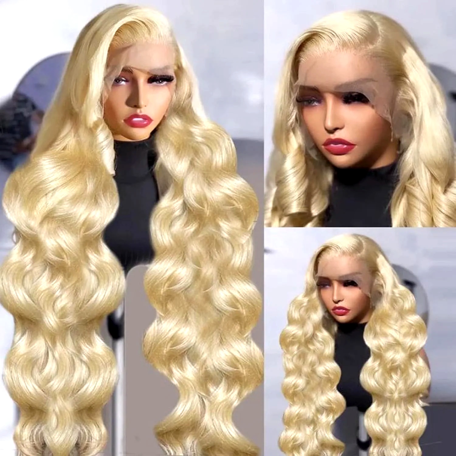 613 Human Hair Wig 13x6 Body W - 613 Blonde Body Wave Lace Front Wig 评论和价格