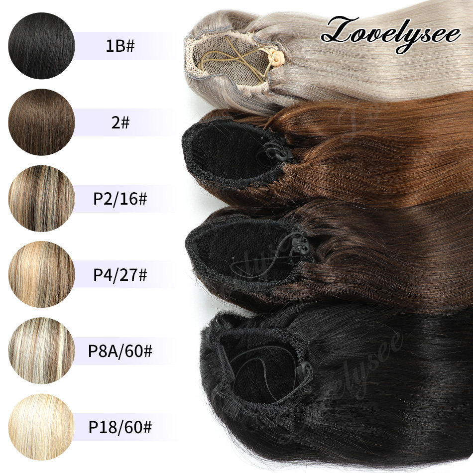 14-18Inch Short Drawstring Pon - Seamless Clip In Hair Extensions Human Hair 评论和价格
