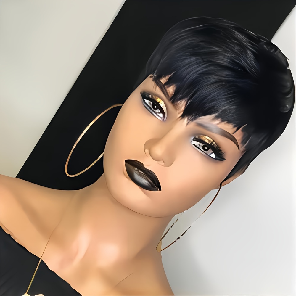 Short Pixie Wig Human Hair Lay - Short Pixie Cut Wig Human Hair Cheap 评论和价格