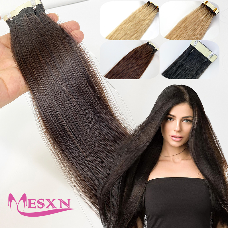 Mini Straight Tape In Human Ha - Invisible Tape In Extensions Real Hair 评论和价格