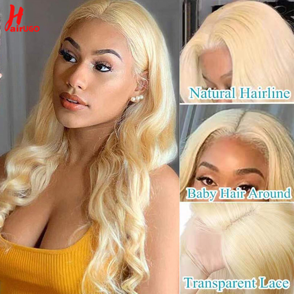 HairUGo 613 Blonde 13x6 Body W - 613 Blonde Body Wave Lace Front Wig 评论和价格