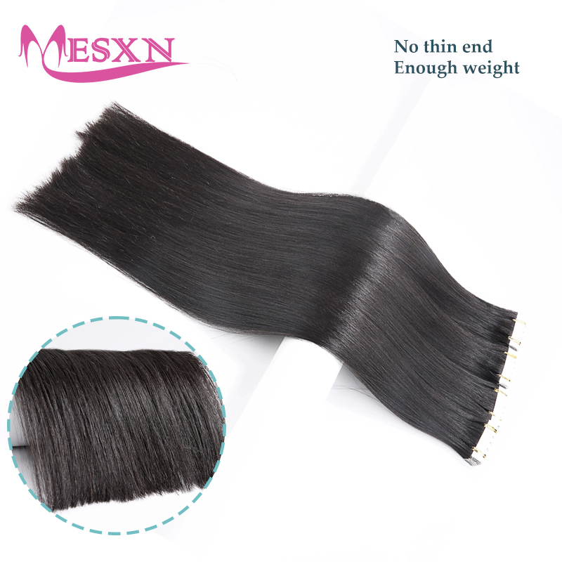 Mini Tape In Human Hair Extens - Invisible Tape In Extensions Real Hair 评论和价格
