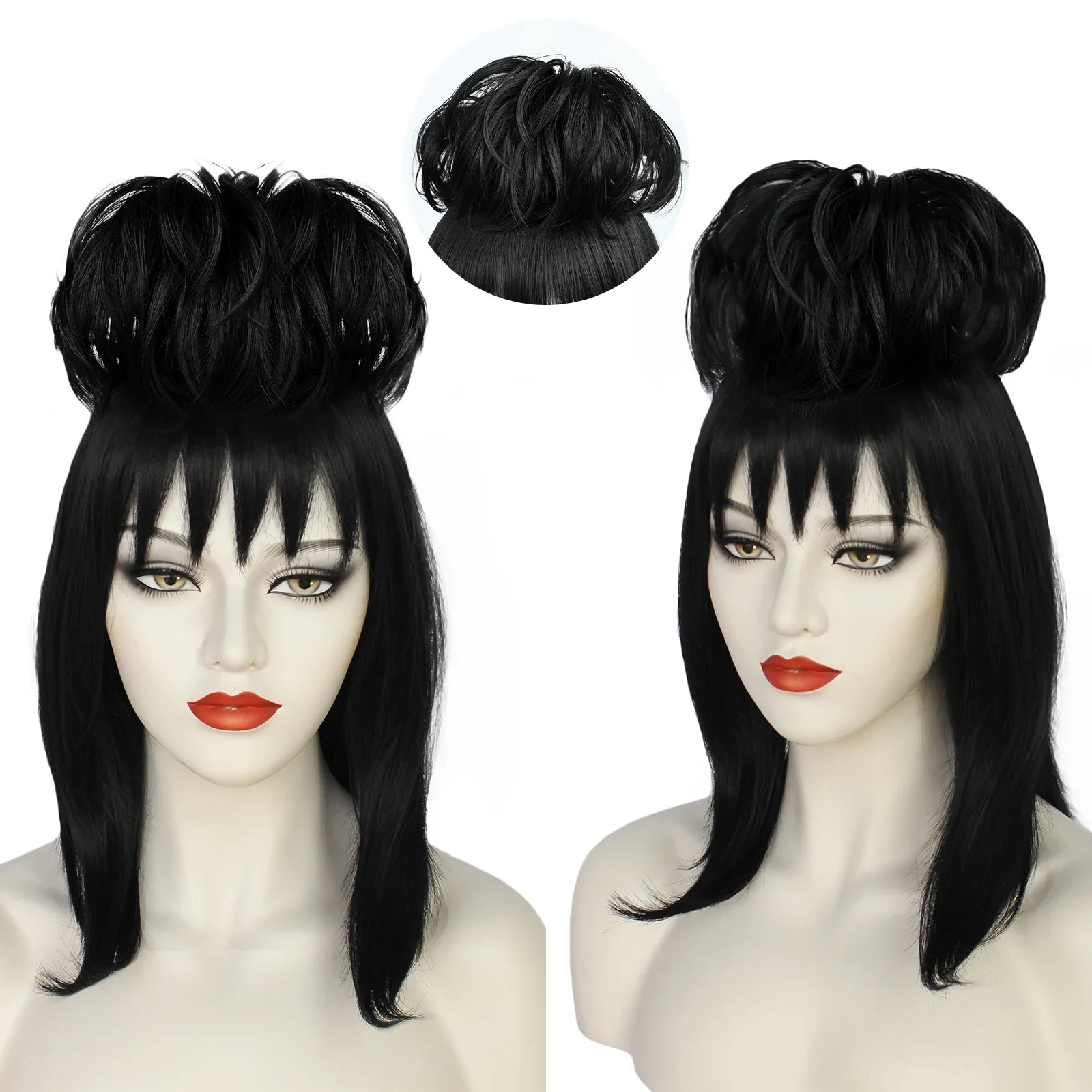 Lydia Deetz Cosplay Wig Bride  - Synthetic Braided Wigs For Black Women 评论和价格