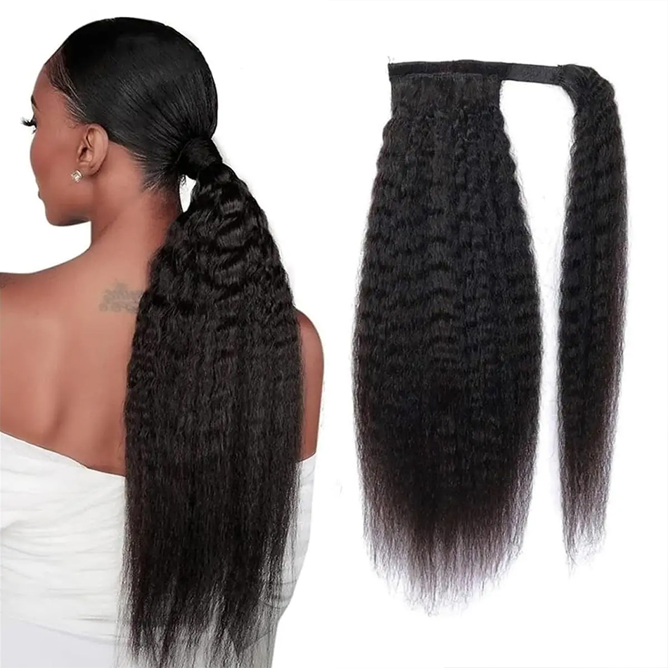 100g Kinky Straight Human Hair - Seamless Clip In Hair Extensions Human Hair 评论和价格