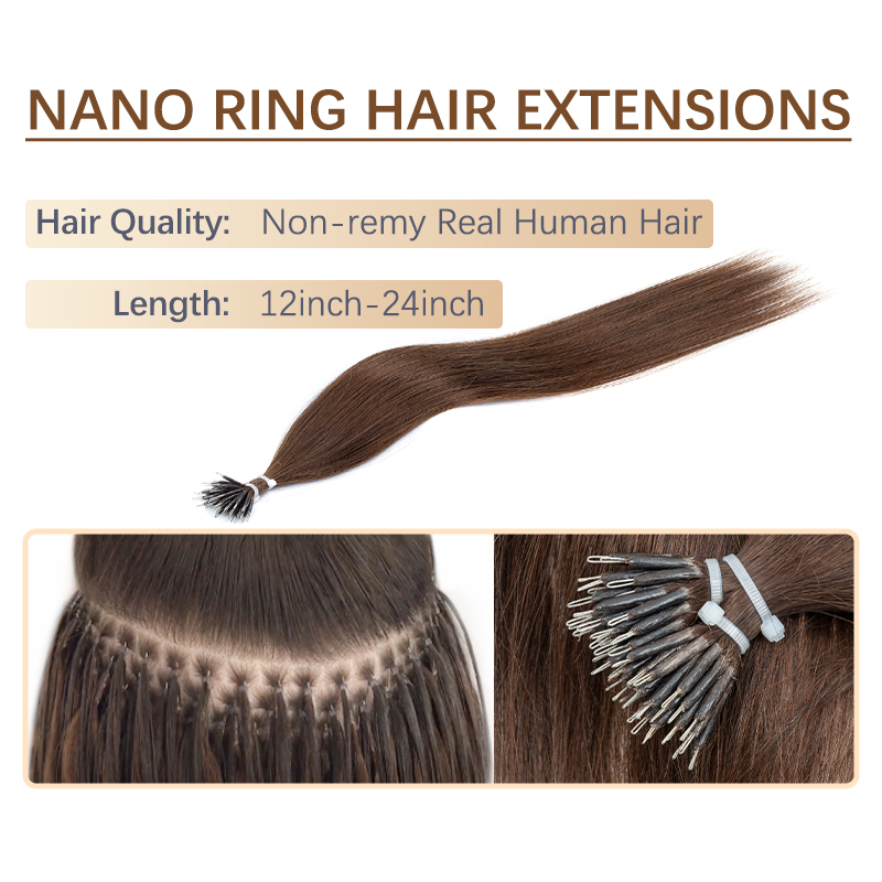 BOYMIA Nano Hair Extensions Hu - Invisible Tape In Extensions Real Hair 评论和价格