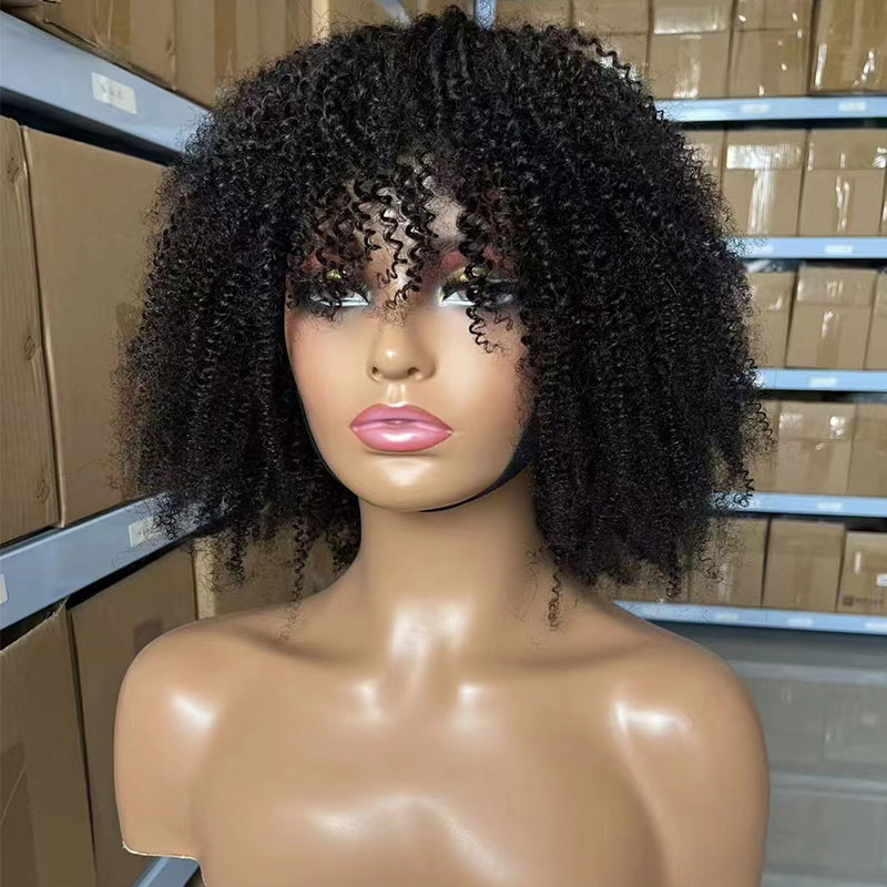 Human Hair Bob Wigs Short Kink - Short Pixie Cut Wig Human Hair Cheap 评论和价格
