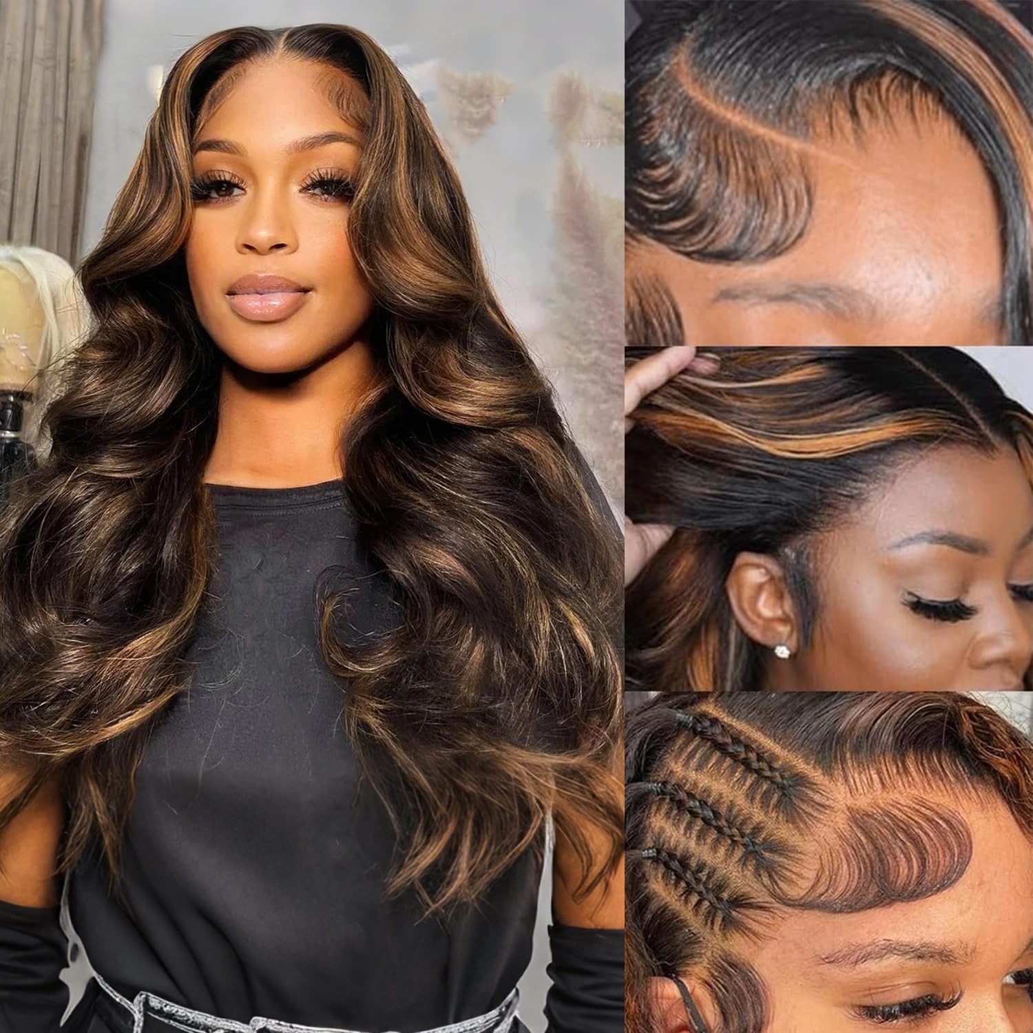 P1B/30 Wig 100% Human Hair Glu - Lace Front Wigs 评论和价格
