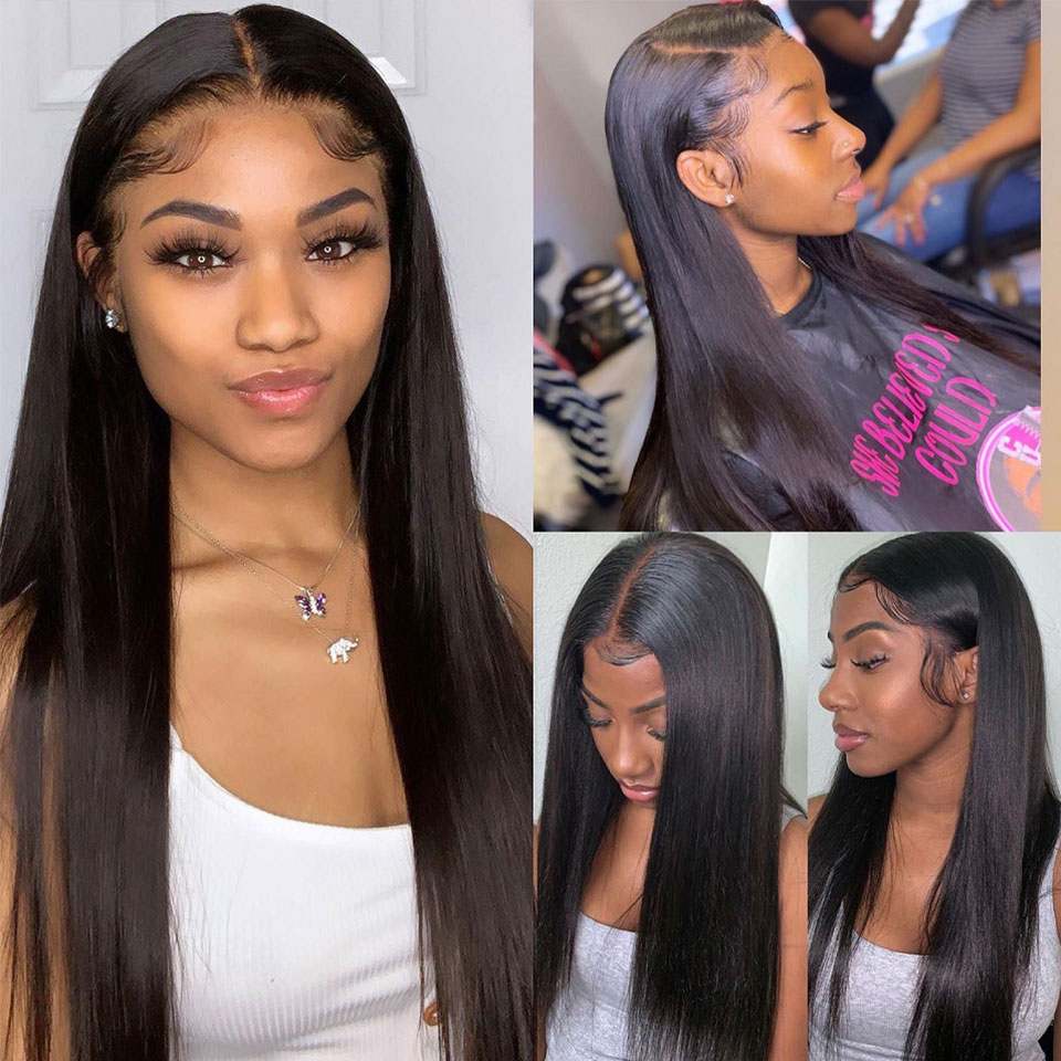 Clip in Hair Extensions Straig - Invisible Tape In Extensions Real Hair 评论和价格