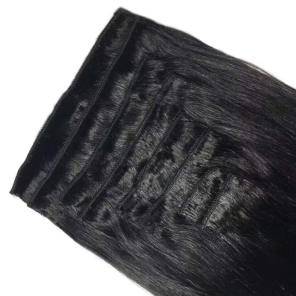 Clip in Hair Extensions Straig - Invisible Tape In Extensions Real Hair 评论和价格