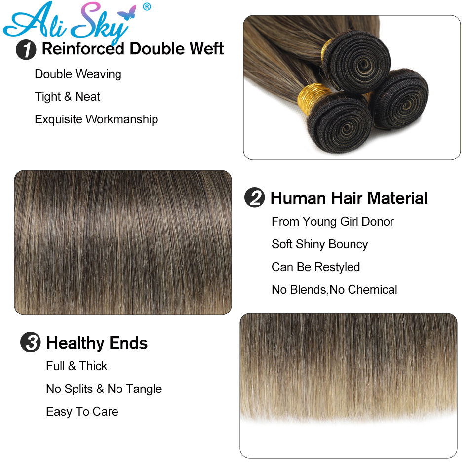Mixed Color 1b 27 Body Wave Ha - Hair Bundles 评论和价格