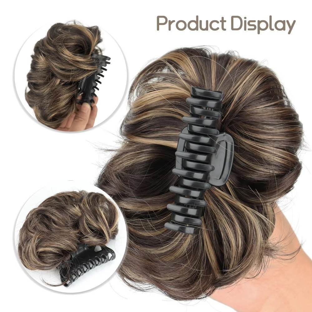 On Messy Hair Bun Hair Bun Cla - Claw Clip Messy Bun Hair Piece 评论和价格